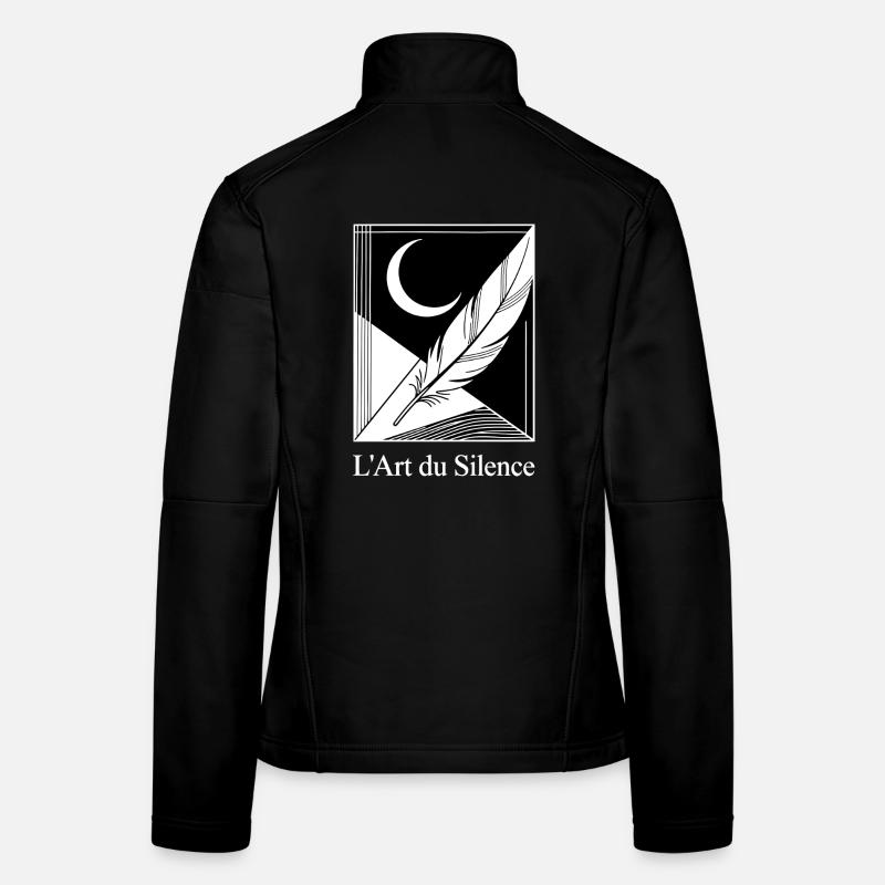 Mondfeder Geometrisch - Frauen Softshelljacke - Schwarz