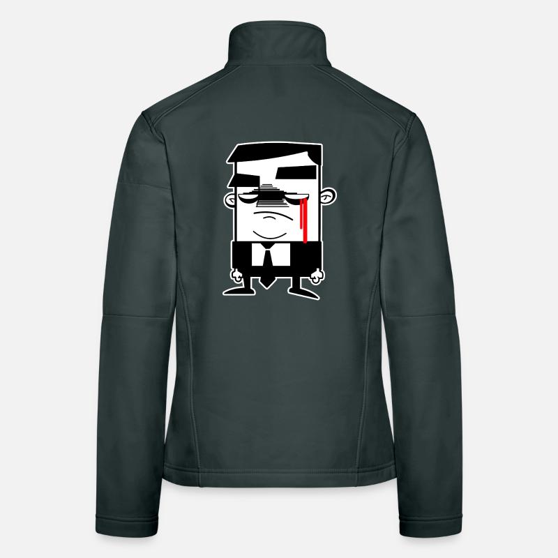 Hombre Grises: Anonymous, Freedom & Protest Women's Softshell Jacket