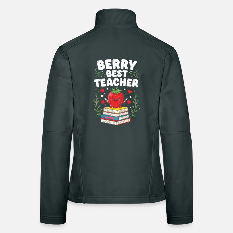 Berry Best Teacher Elementary Teacher Women's Softshell Jacket