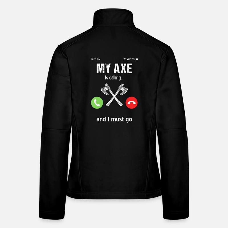 Viking Mythologie Walhalla Krieger Axt Sprüche Frauen Softshelljacke