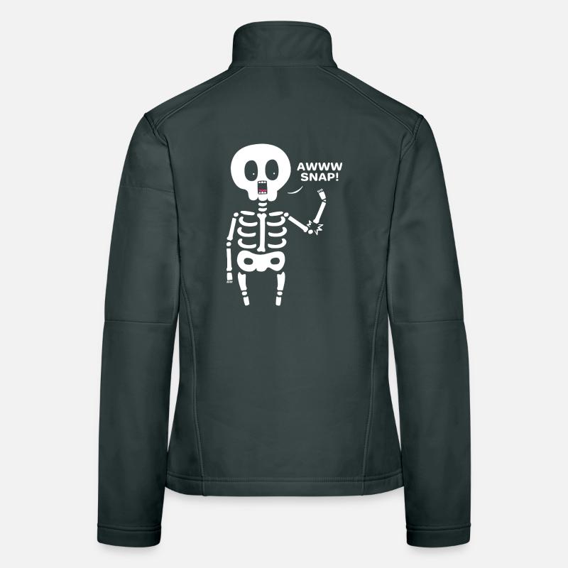 Knochenbruch Halloween Skelett Knochen Armbruch Frauen Softshelljacke