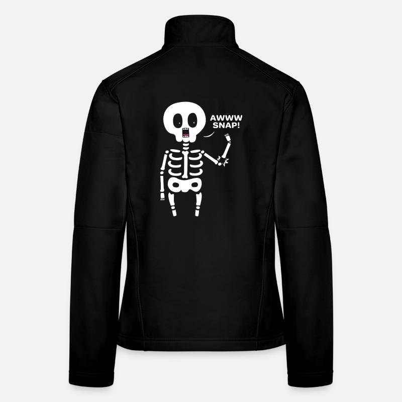 Knochenbruch Halloween Skelett Knochen Armbruch Frauen Softshelljacke