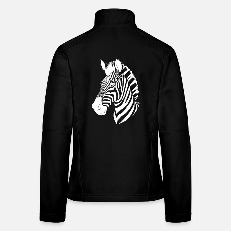 Zebra Zebrakopf T-shirt Geschenk Frauen Softshelljacke
