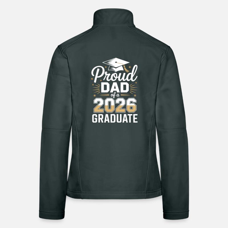Fier papa d’un diplômé de 2026 Veste en tissu softshell Femme
