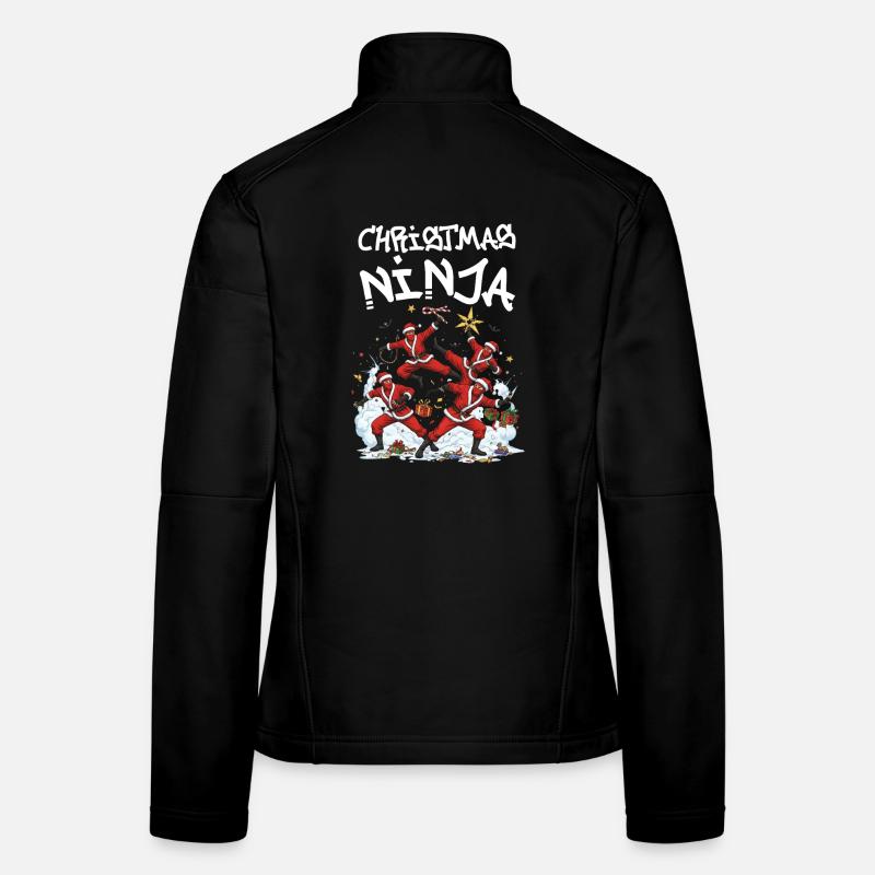 Christmas Ninja Frauen Softshelljacke