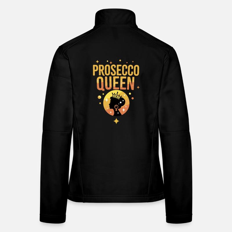 Prosecco Queen Crown Party Frauen Softshelljacke