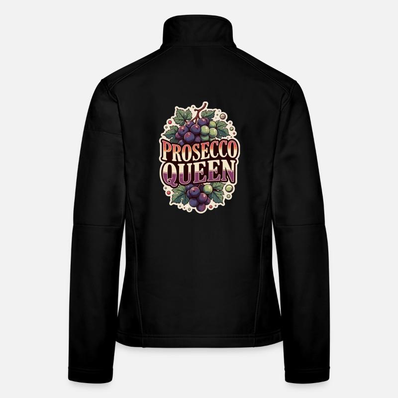 Prosecco Queen Party Veste en tissu softshell Femme