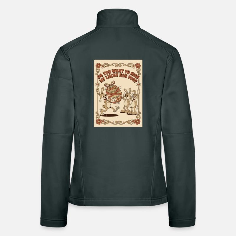 Lucky_Egg_Retro_Hasen Women's Softshell Jacket