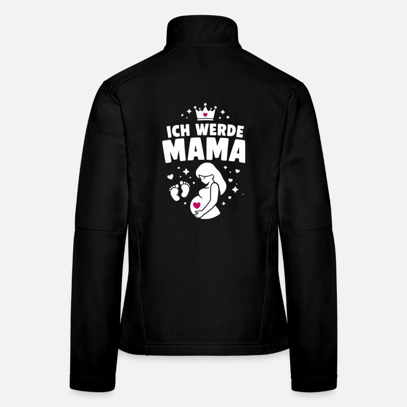 Je vais être maman - maternité Veste en tissu softshell Femme