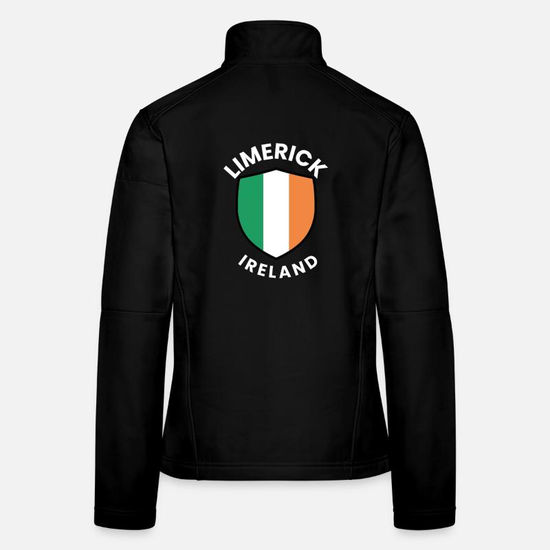 Limerick Irland Flaggenschild Frauen Softshelljacke