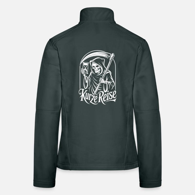 Sensenmann mit Sanduhr – No Doubts Spruch Gothic Frauen Softshelljacke