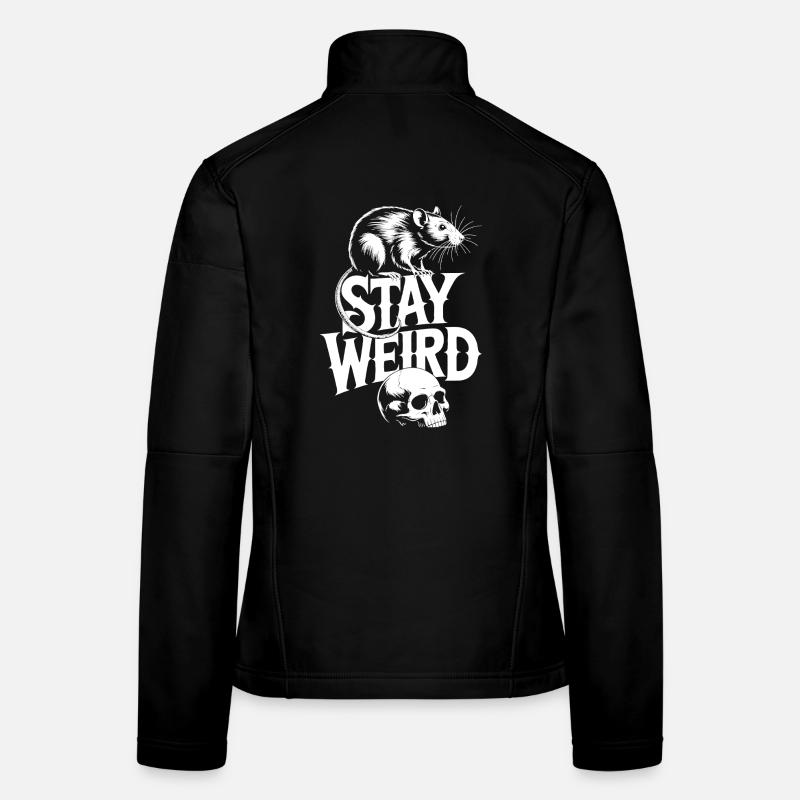 Stay Weird Ratte Frauen Softshelljacke