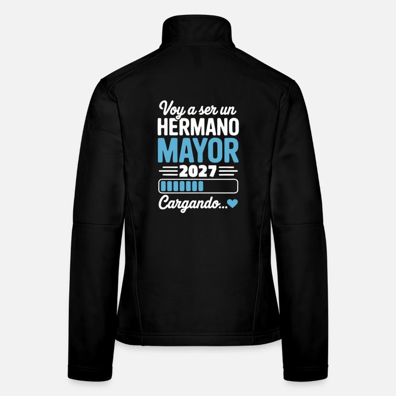 Ich werde 2027 großer Bruder. Frauen Softshelljacke