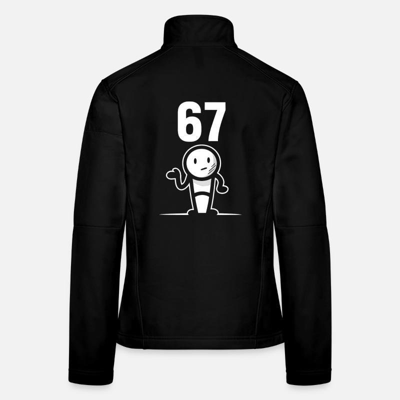 Six Seven 67 Meme Humor Geschenkidee Lustig Frauen Softshelljacke