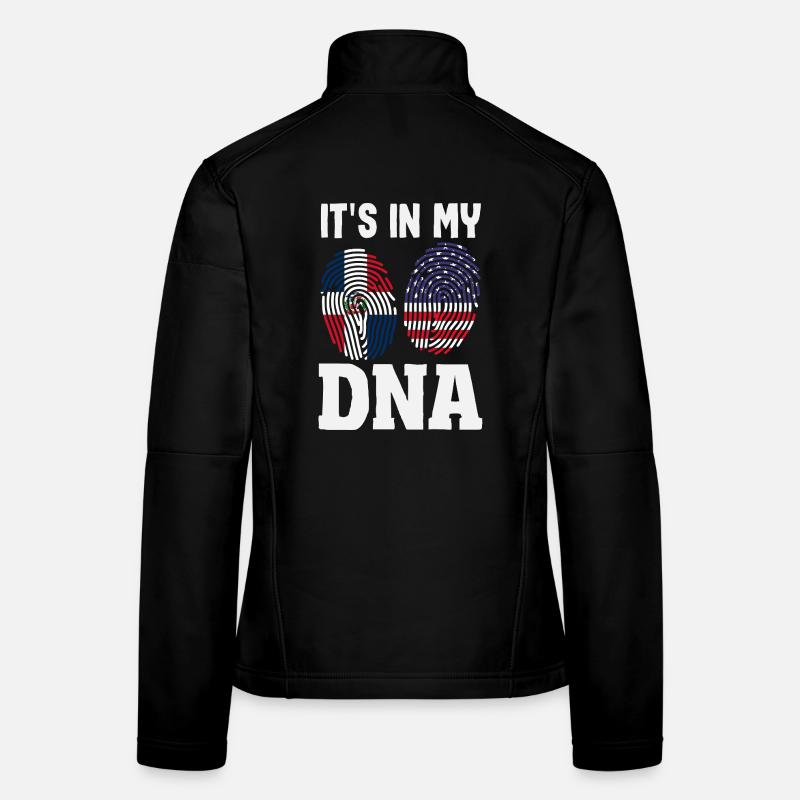 Drapeau de la République dominicaine Dom Rep Pride Veste en tissu softshell Femme