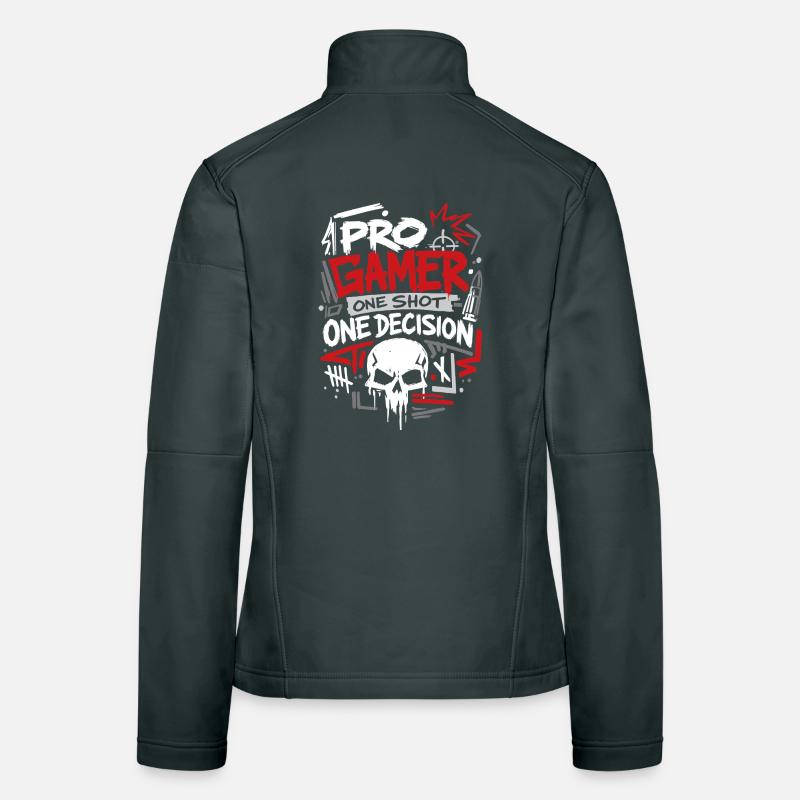 Aim Focus Destroy Gamer Frauen Softshelljacke