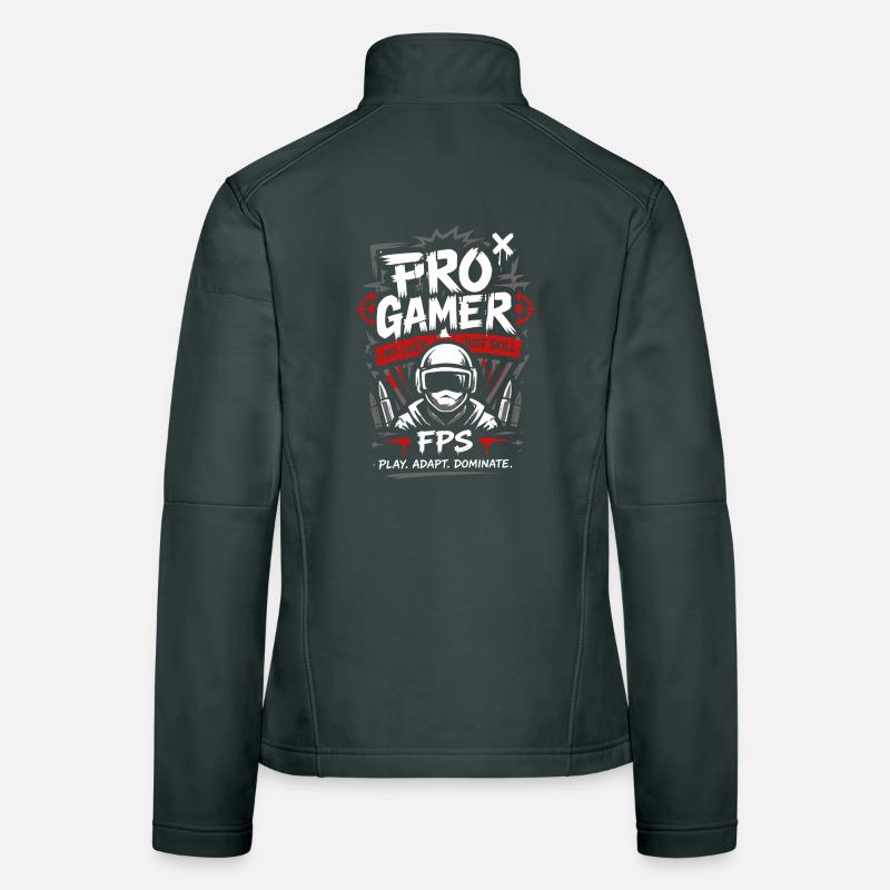 Pro Gamer One Shot Design Veste en tissu softshell Femme