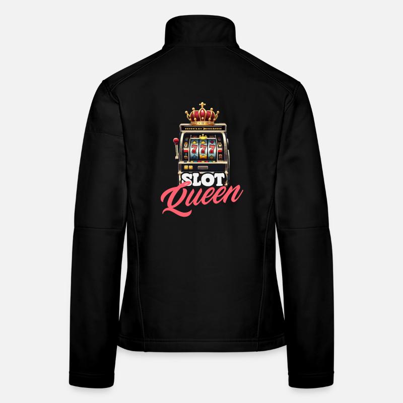 Jackpot de jeu de Slots Queen Casino Veste en tissu softshell Femme