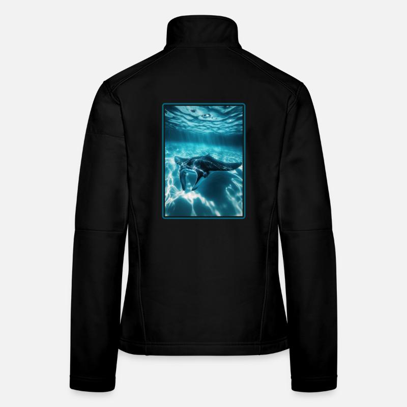 Rochen Mantarochen Frauen Softshelljacke