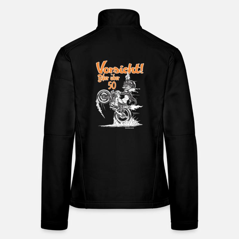 Bikerdesign Biker über 50 Frauen Softshelljacke