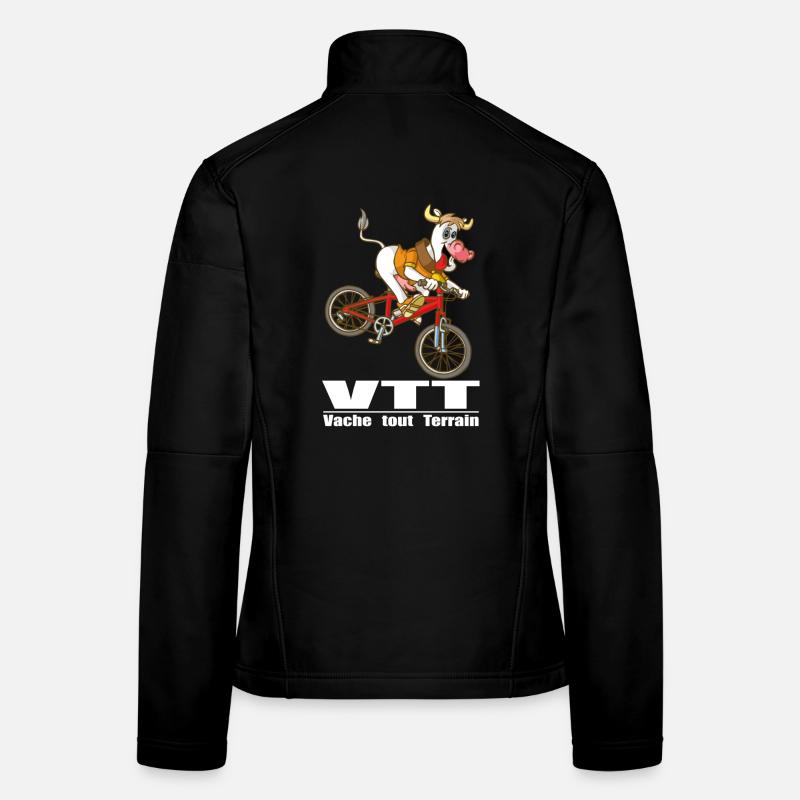 VTT Vache tout terrain Veste en tissu softshell Femme