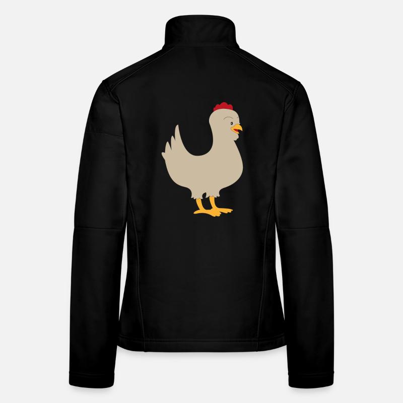 chicken - Women's Softshell Jacket - black