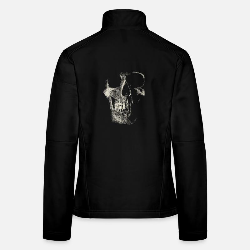 Schädel - Frauen Softshelljacke - Schwarz