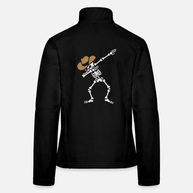 Dab skeleton dabbing cowboy Veste en tissu softshell Femme