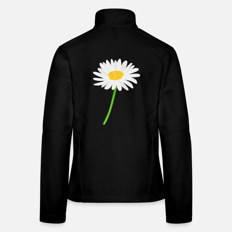 Blume Gänseblümchen mit Stiel Frauen Softshelljacke
