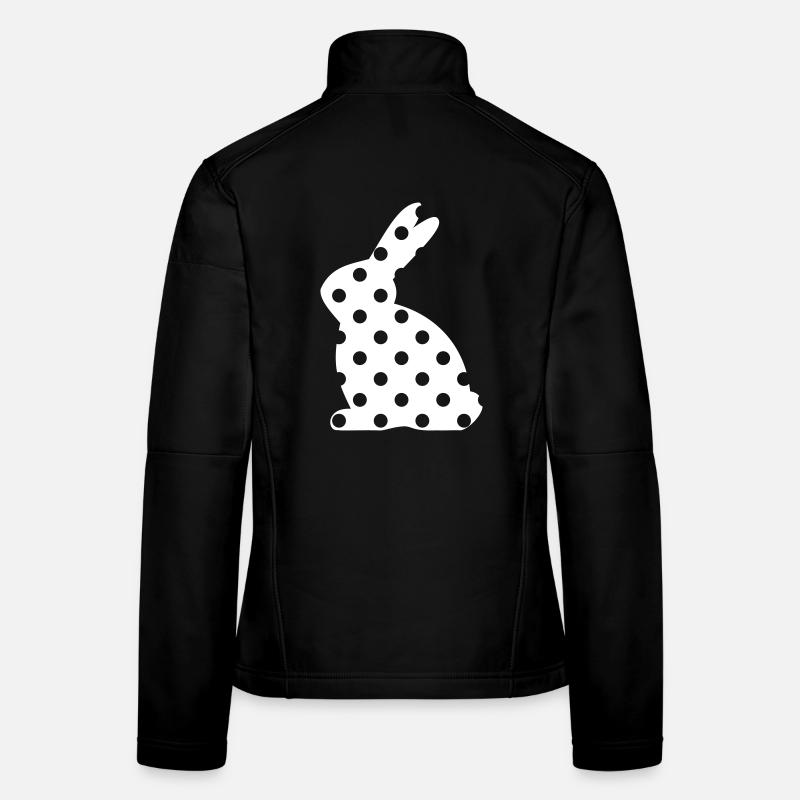 Bunny points cadeau de Pâques Veste en tissu softshell Femme
