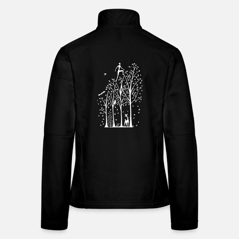 How to live - upwards white Women's Softshell Jacket