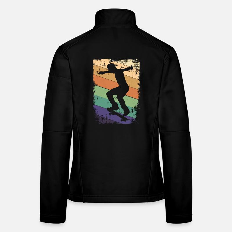 Skater Skateboard - Frauen Softshelljacke - Schwarz
