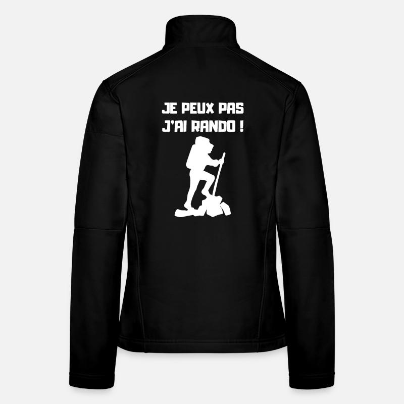 Je peux pas j'ai Rando (blanc) Veste en tissu softshell Femme