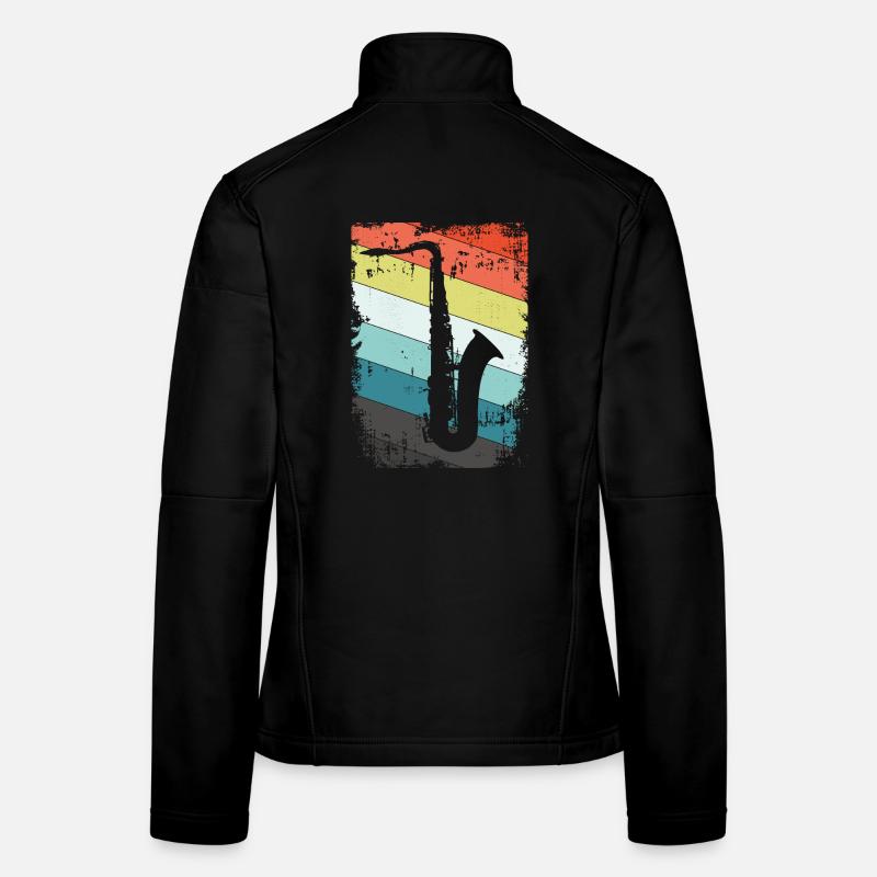 Saxophone saxophone Women's Softshell Jacket