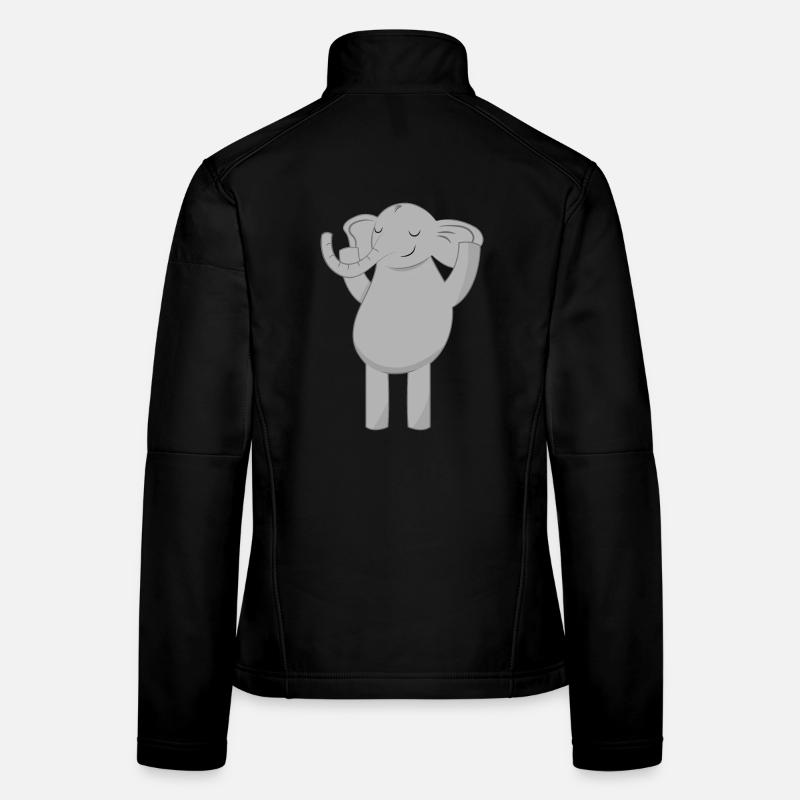 Elefant Elefanten Frauen Softshelljacke