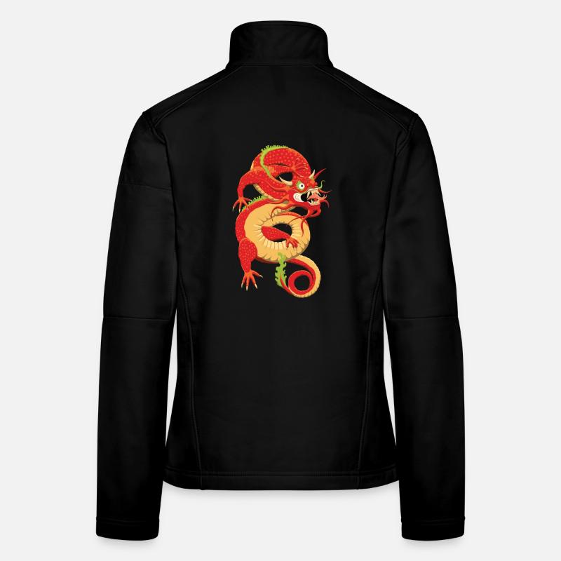 Chinesischer Drache Frauen Softshelljacke