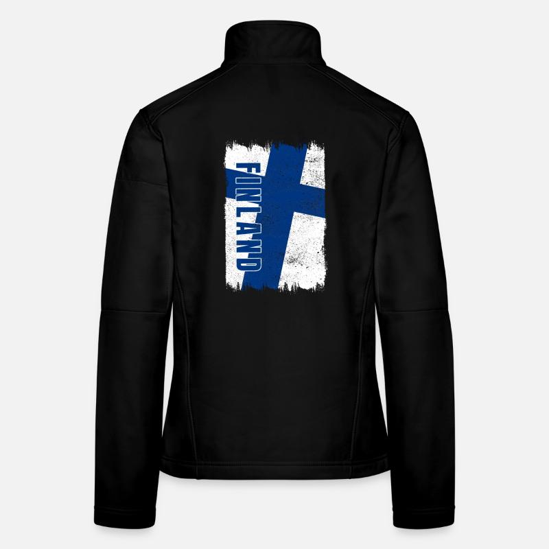 Drapeau de la Finlande Veste en tissu softshell Femme
