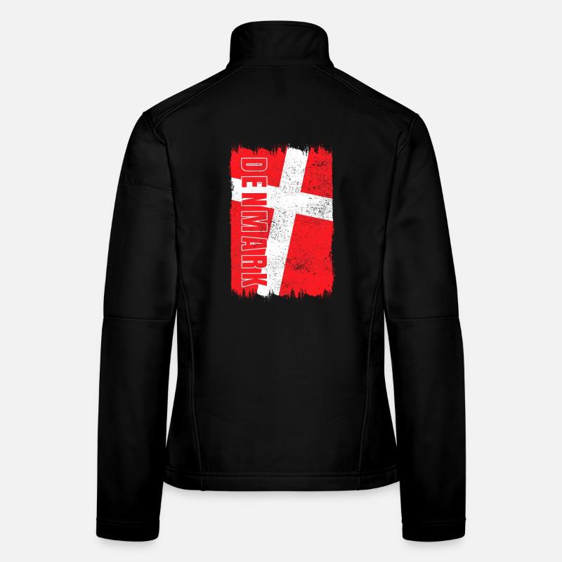 Denmark flag Women's Softshell Jacket