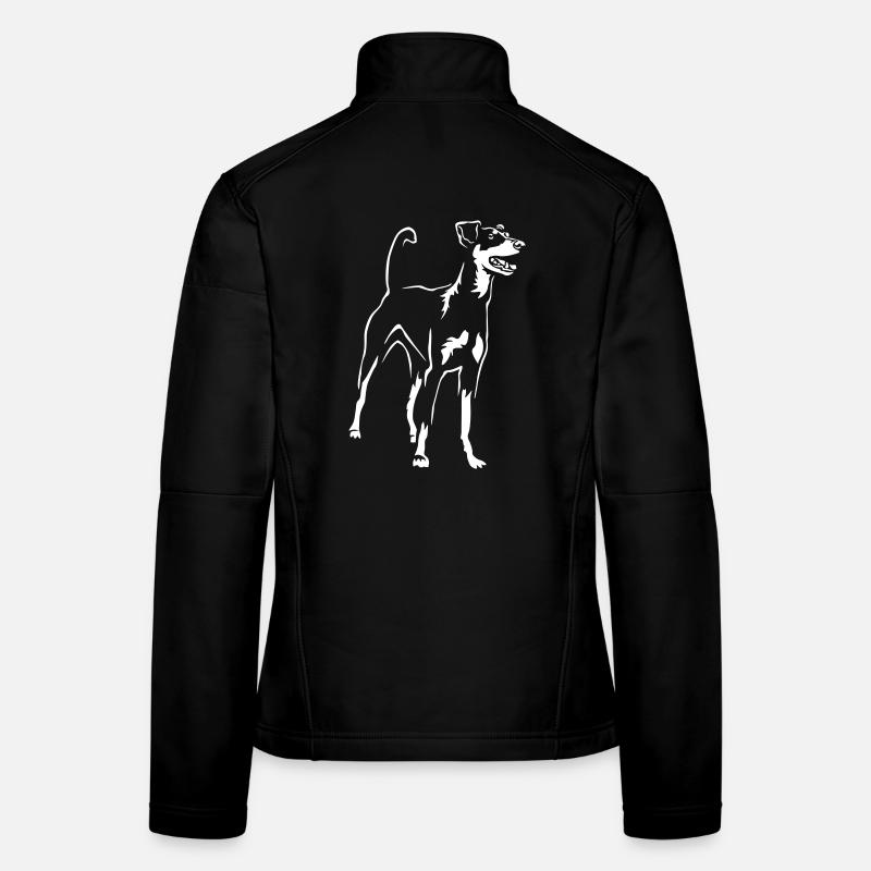 Deutscher Pinscher "Black Edition" - Frauen Softshelljacke - Schwarz