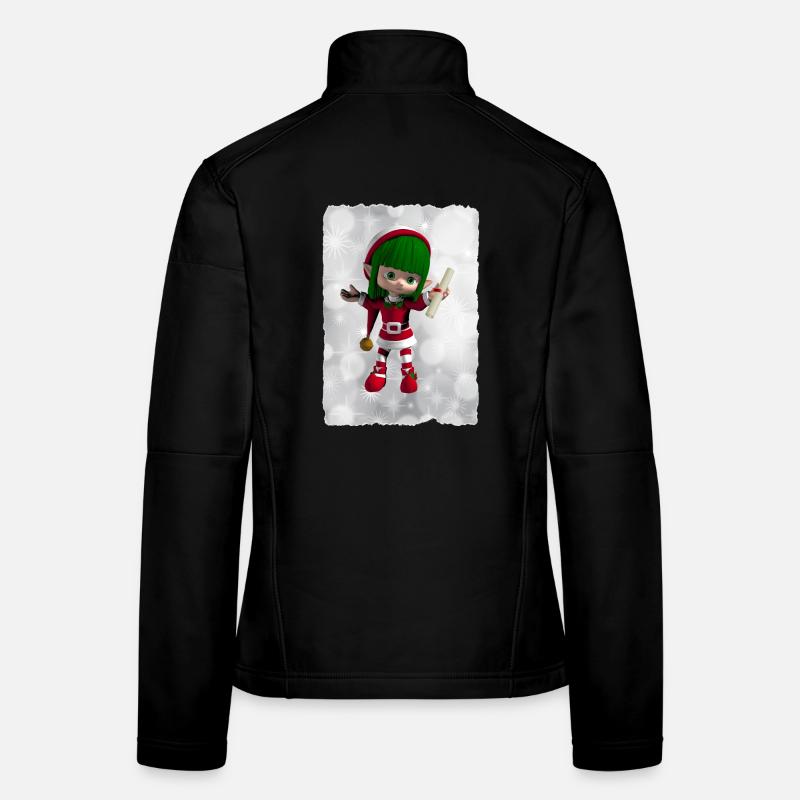 Green Elf - Women's Softshell Jacket - black