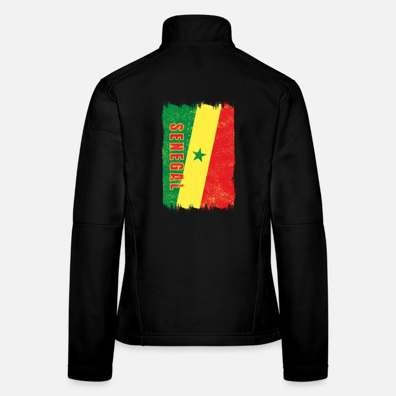 Senegal flag Women's Softshell Jacket
