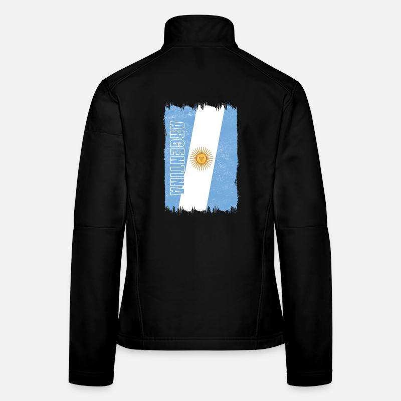Argentina flag Women's Softshell Jacket