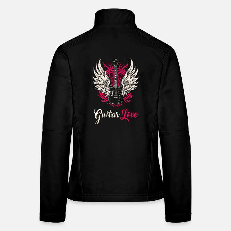 Gitarren Liebe Frauen Softshelljacke