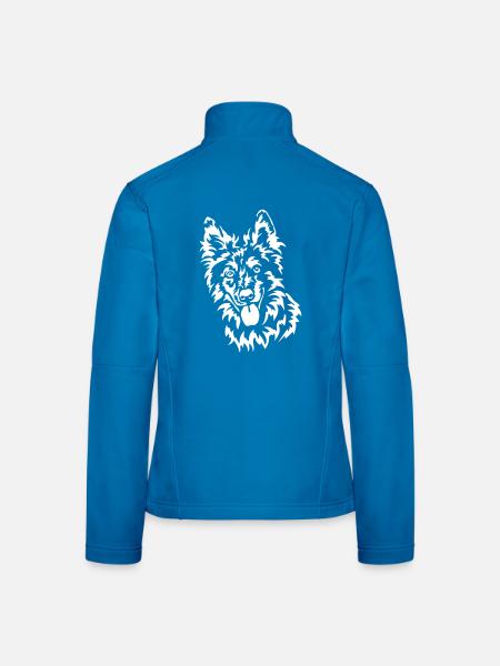 Tiger Head "Black Edition" - Women's Softshell Jacket - mouse grey - Back