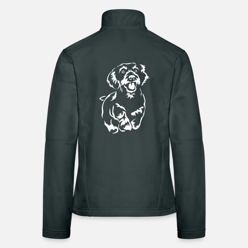 Dachshund "Black Edition" Women's Softshell Jacket