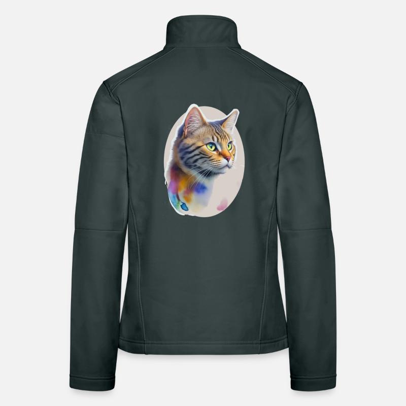 Chat Veste en tissu softshell Femme