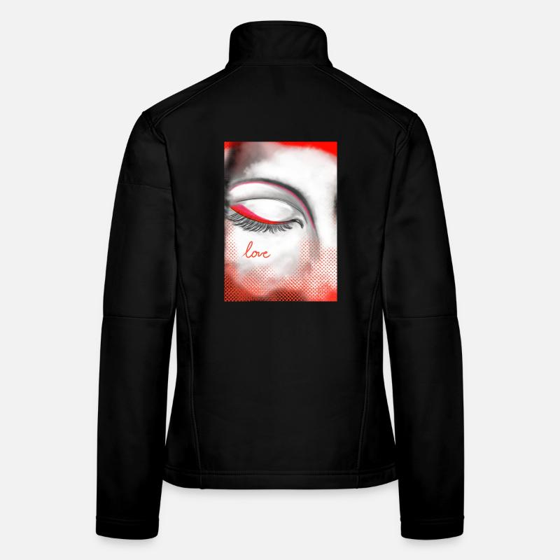 Herz und Liebe auf Highlight Frauen Softshelljacke