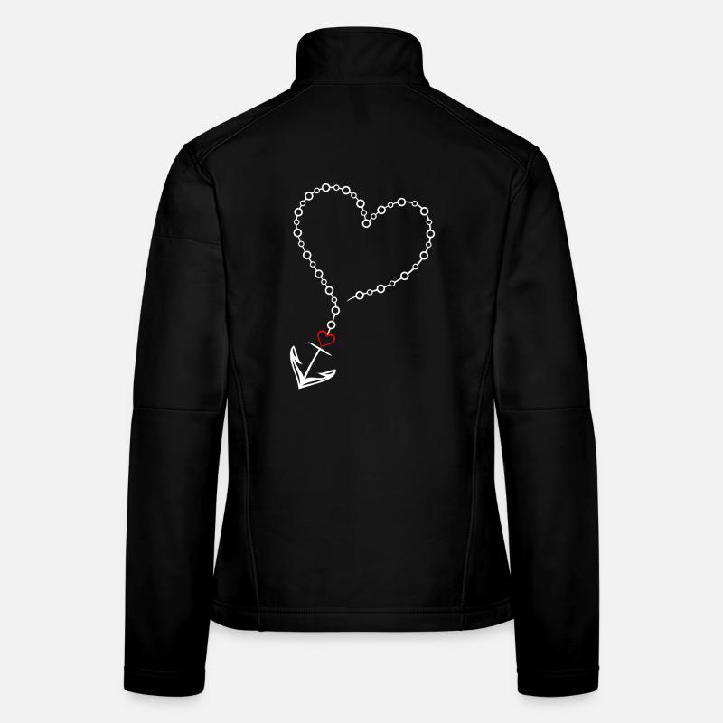 Heart with anchor Women's Softshell Jacket