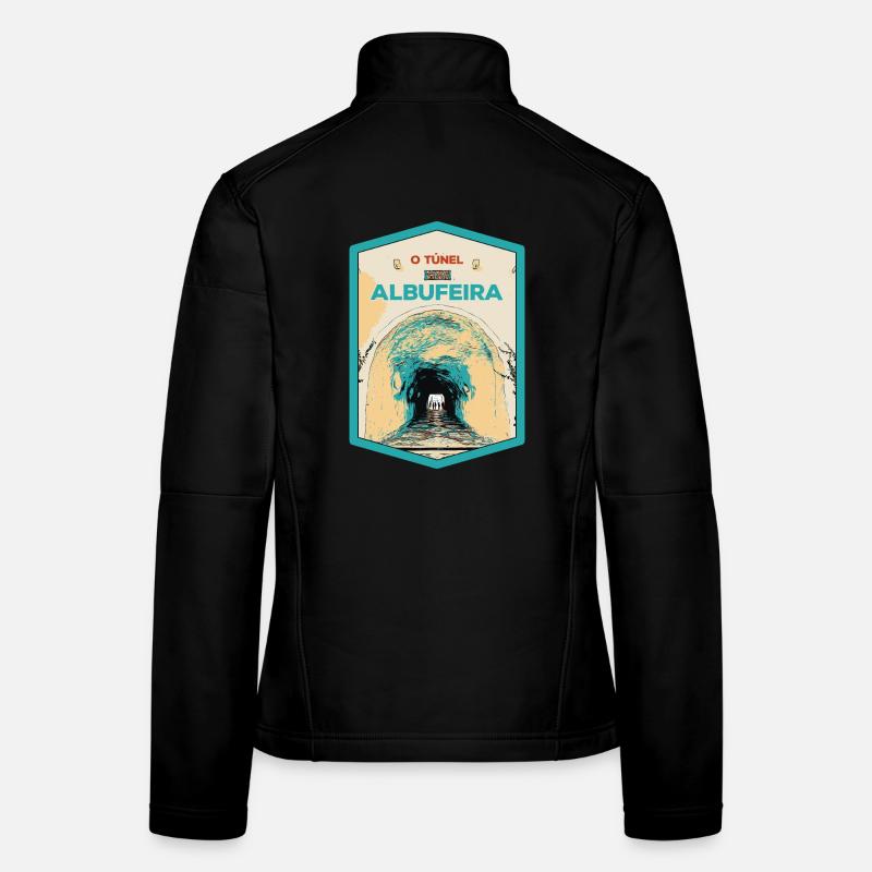 Illustration du Tunnel vers la plage d'Albufeira Veste en tissu softshell Femme