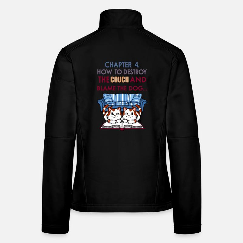 Schlaue Katzen Frauen Softshelljacke